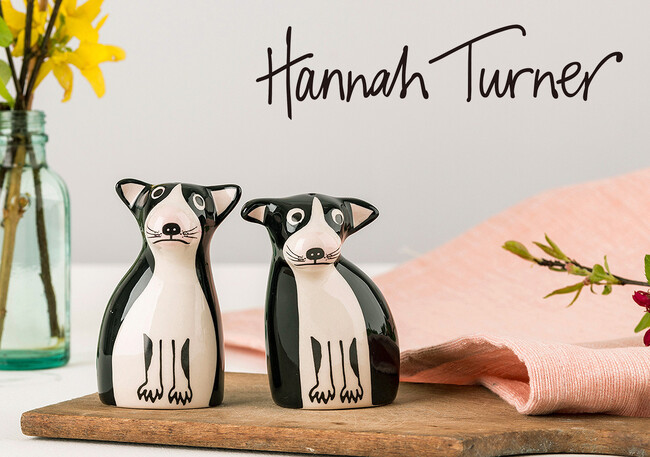 動物たちの表情に癒される。イノシシやハリネズミのプランターにボストンテリアの塩胡椒入れなど。英国の陶芸作家「Hannah Turner（ハンナターナー）」の新作を2024年6月より販売開始！