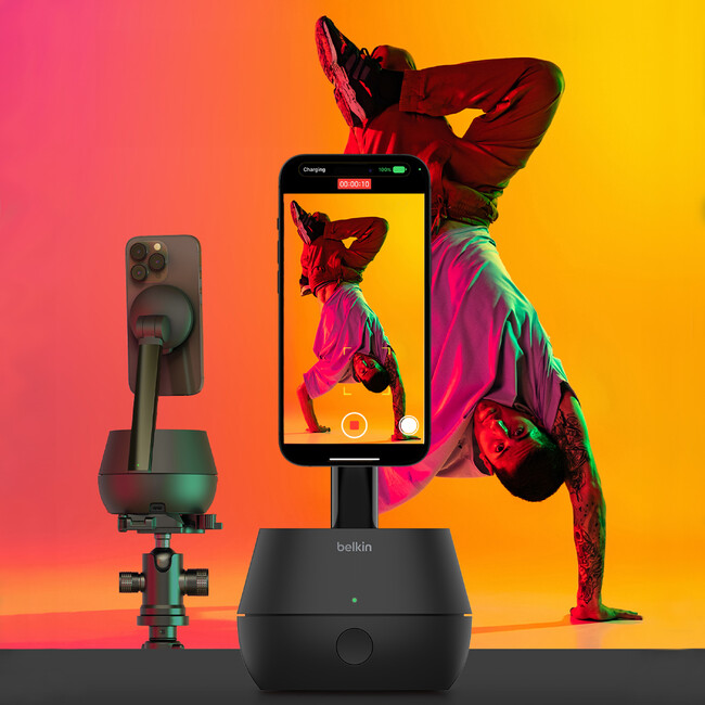 【Belkin】世界初Apple DockKit採用！iPhoneを瞬時に自動追跡ジンバルカメラに変身！ Belkin Auto-Tracking Stand Pro発売開始