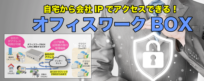フォースネット、テレワークのSaaS等の外部サイトへのアクセス問題を解決！自宅から会社のIPアドレスでアクセスできる「オフィスワークBOX」の提供を開始します