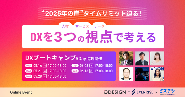 アイスリーデザイン、『DXブートキャンプ 5days』を2024年5月14日（火）～6月13日（木）5週に渡り合計5日間のセミナーを開催