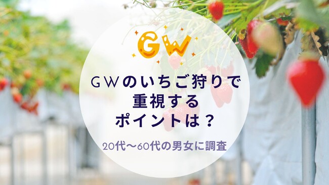 GWのいちご狩りで重視するポイントを調査｜沖縄旅行＆リゾート・ホテル情報サイトがアンケート
