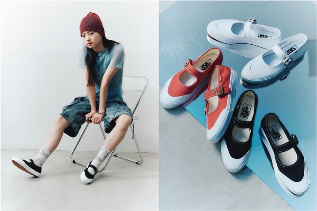 VANS MARY JANE (メリージェーン)アーカイブデザインをカジュアルに再解釈 フェミニンな雰囲気とシンプルな佇まいでさまざまなコーディネートにも最適