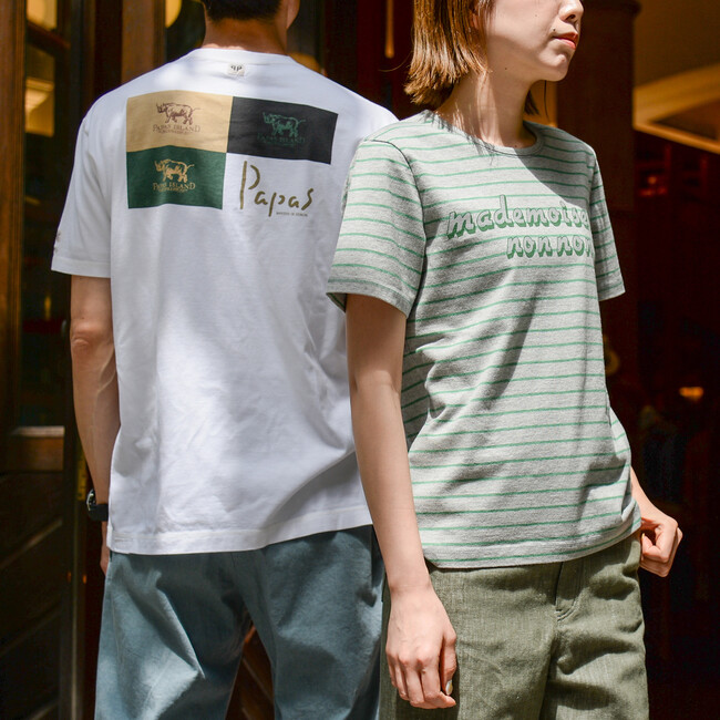 「パパス」と「マドモアゼルノンノン」からWEB限定Tシャツが4月26日（金）発売。