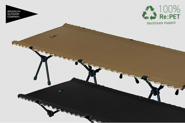 静音性、寝心地がさらに向上。BROOKLYN OUTDOOR COMPANYならではのエコでサステナブルな素材を使用したコットが、大幅アップデート！