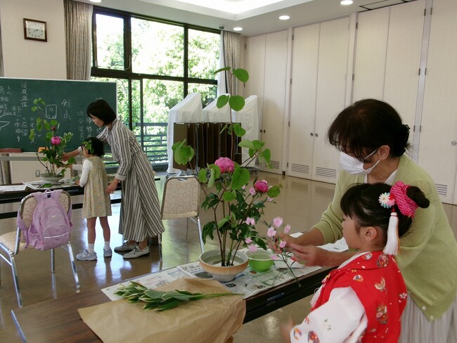 親子で茶道＆いけばな体験