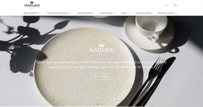 高級洋食器ブランド「NARUMI」の海外マーケティング支援で新規顧客獲得に大きく貢献