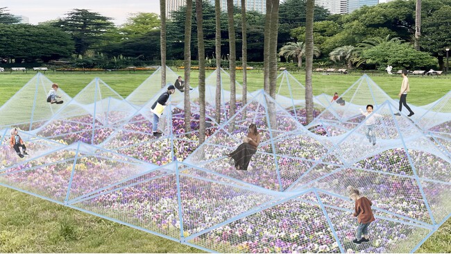 日比谷公園に永山祐子氏によるアップサイクルした遊具が登場