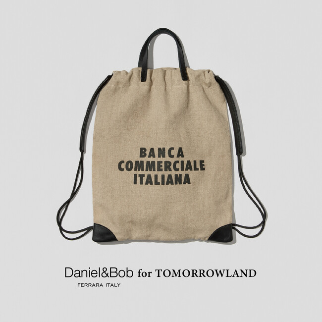 トゥモローランド メンズ取り扱い店舗にて、職人たちの手により確かな品質を誇るイタリアのブランド〈Daniel&Bob〉との別注リュック〈Daniel&Bob for TOMORROWLAND〉を発売。