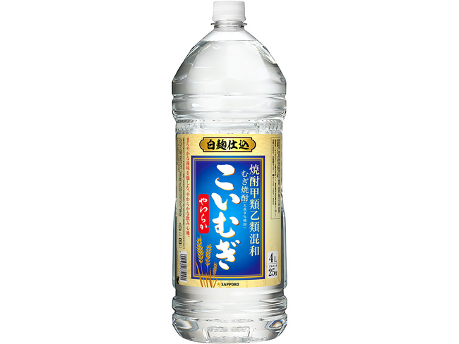 容器包装の軽量化促進　焼酎4Lペットボトルに一部軽量容器を導入
