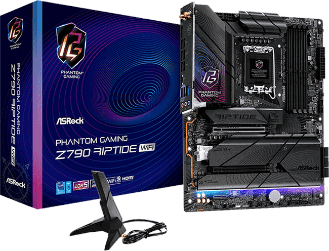 ASRockから、Intel Z790チップセット、PCIe Gen5 x16スロット 搭載 ゲーミングPC向け ATXマザーボード『Z790 Riptide WiFi』発売