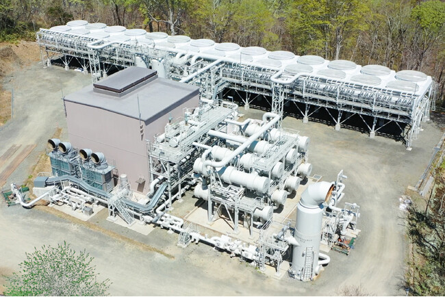 国内最大規模のバイナリー方式による地熱発電所が稼働