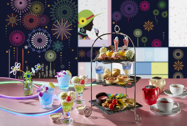 【新宿プリンスホテル】遊び心ある昔懐かしい“夏”をポップに表現したアフタヌーンティー「ときめきサマー☆レトロポップアフタヌーンティー」
