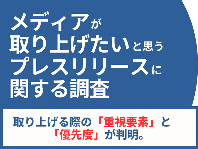 【広報担当者必見！】メディア関係者に聞いた、取り上げたいと思うプレスリリースとは！？