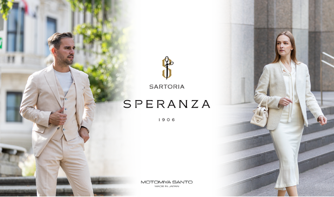 国内屈指のテーラリング技術を誇るファクトリーブランド「Sartoria Speranza」が「松屋銀座」に初出店。2024年5月トランクショー開催。