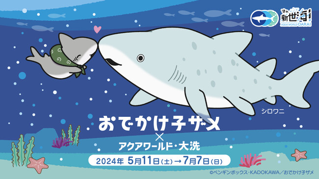 【アクアワールド茨城県大洗水族館】YouTubeで人気の「子ザメちゃん」とアクアワールドがコラボ！『おでかけ子ザメ×アクアワールド・大洗』２０２４年５月１１日（土）～２０２４年７月７日（日）開催！