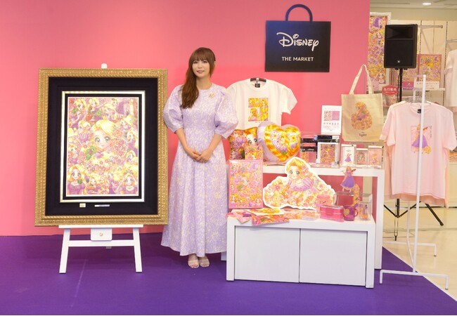 ラプンツェルのアートを手掛けた中川翔子さんがイベントに登場！「RAPUNZEL ART COLLECTION BY SHOKO NAKAGAWA」in Disney THE MARKET阪急うめだ本店