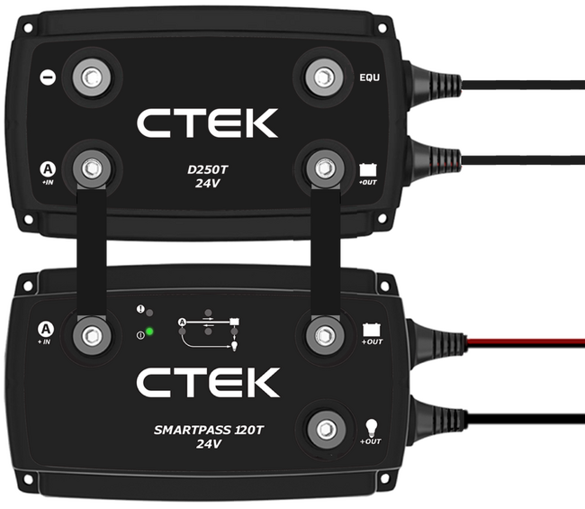 サブバッテリー搭載のトラック等に最適！24V に初めて対応したCTEK走行充電システム　「D250T」「SMARTPASS120T」をジャパントラックショー2024にて展示します。