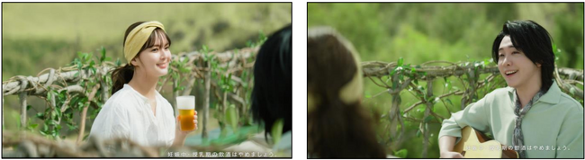 「カラダ、気持ちいいおいしさ♪」の「淡麗グリーンラベル」、新CMが公開！多部未華子さん、Mrs. GREEN APPLE大森元貴さんが初共演 初公開となる「青と夏」アコースティックバージョンにも注目