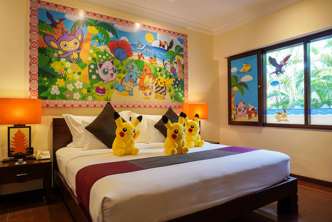 海外旅行予約アプリ『NEWT』、『ホテル・ニッコー・バリ ベノア ビーチ』の特別客室「ポケモンルーム」宿泊ツアー、日本初販売