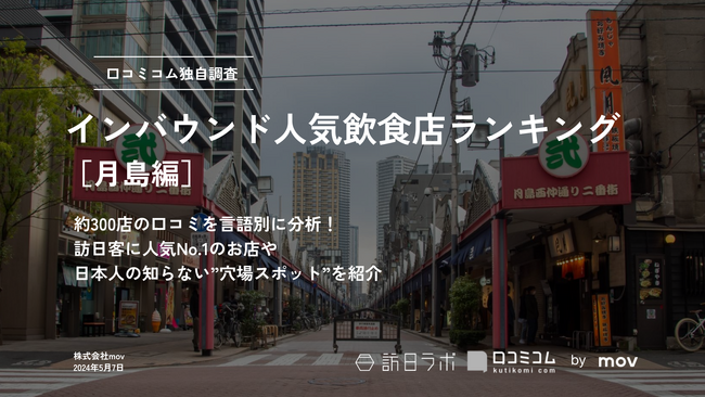 【独自調査】外国人に人気の飲食店ランキング［月島編］もんじゃの街で最も外国語口コミを集めた飲食店は？：インバウンド人気飲食店ランキング　#インバウンドMEO