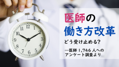 ＜医師1,746名調査＞「医師の働き方改革」のアンケート結果を公表