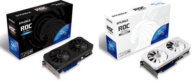 SPARKLEから、Intel Arc A770、Arc A750を搭載したオーバークロックグラフィックボードを発売