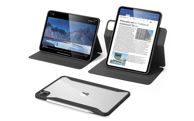 iPad Pro(M4)/iPad Air(M2)をもっと便利に持ち歩く。ESR「REBOUND 360 ハイブリッド 2WAYカバー」発売
