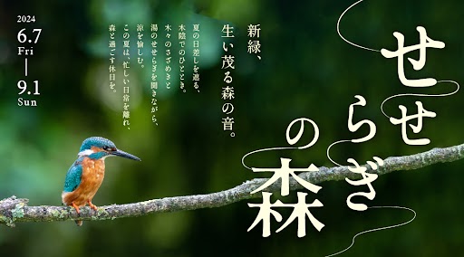 【おやど森の音】山形の避暑地で涼を満喫。「せせらぎ」をテーマにした夏イベント「せせらぎの森」を 6月7日より開催。
