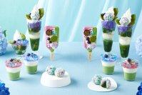 新作の抹茶パフェアイスバー あじさいも登場！京都・伊藤久右衛門「宇治抹茶×紫陽花まつり2024」開催