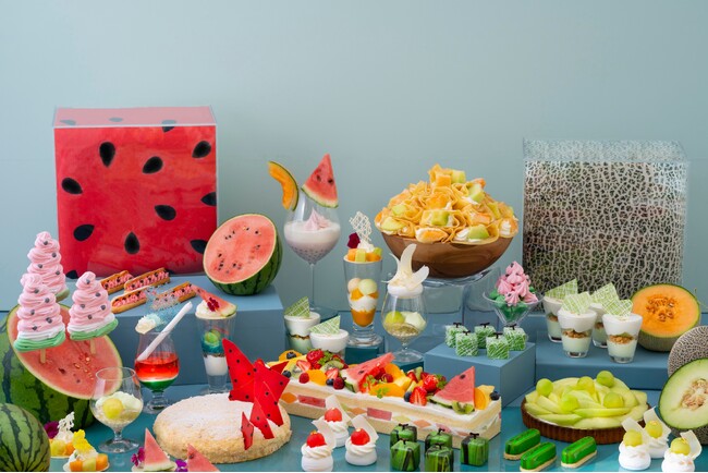 オリジナルパフェを創作するビュッフェが、初夏のテーマでスタート「クラフト・ユア・初夏パフェ」～スイカとメロンでスイーツビュッフェ～