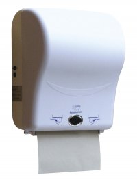 非接触ペーパータオルディスペンサー「クリーンボス」と専用ロールをセットにしたスターターセットを5月10日発売！