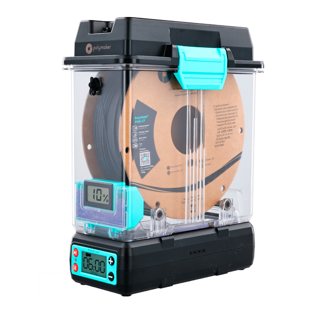 3Dプリントフィラメントの乾燥・保存にPolymaker製「PolyDryer(TM)」の予約販売を開始！（株式会社サンステラ）