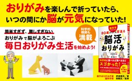 伊達博充著/西剛志監修『脳科学でわかった! 80歳からでも若返る すごい脳活おりがみ』2024年5月21日刊行 伊達博充著/西剛志監修『脳科学でわかった! 80歳からでも若返る すごい脳活おりがみ』2024年5月21日刊行
