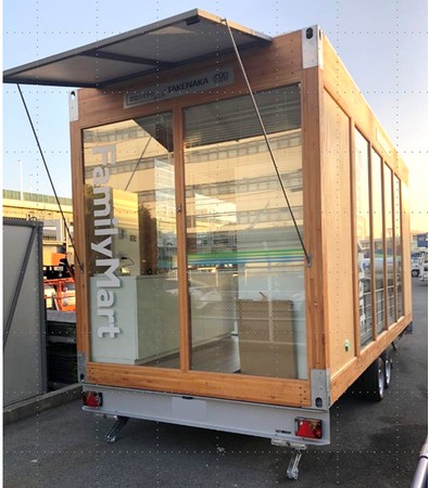 大阪・関西万博の建設現場に「スマートトレーラーハウス」を活用した移動型無人トレーラー店舗の実証に参画