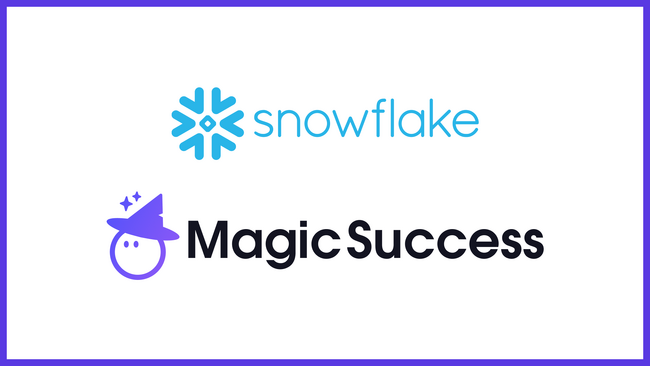 【株式会社UPDATA】CSオペレーションクラウド「MagicSuccess」がデータクラウドSnowflakeとのデータ連携に対応