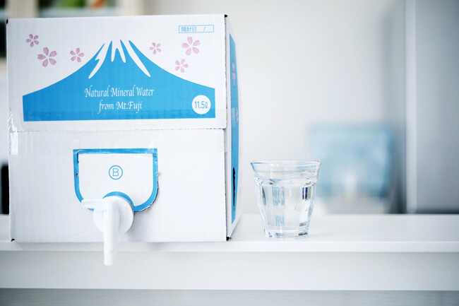 災害用の備蓄水やアウトドアにも最適！富士山の天然水「ふじざくら命水」のバッグインボックス（BIB）4月23日より公式サイトで発売中