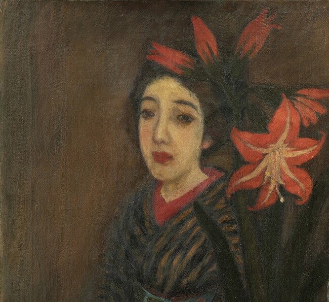 【夢二生誕140年】夢二郷土美術館　5月15日から5日間限定　ふるさと岡山で油彩画《アマリリス》 を一般初公開
