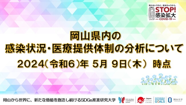 【岡山大学】岡山県内の感染状況・医療提供体制の分析について（2024年5月9日現在）