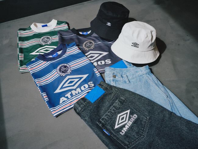 “UMBRO” と“atmos Apparel” の90年代ストリートファッションを意識したコラボレーションアイテムが完成