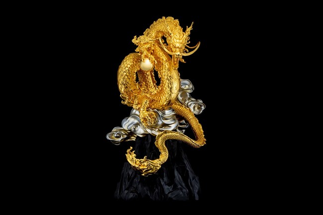 【京都高島屋】『大黄金展』干支にちなんだ高さ約2ｍ10cmの「黄金の龍」や置物、食器、おりんや仏具が一堂に！1,000点以上の金製品を展示・販売