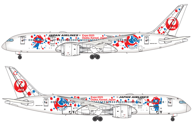2025年日本国際博覧会開催を記念した「JAL ミャクミャクJET」2号機が6月3日より国際線に就航します