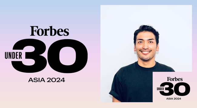 『Forbes 30 Under 30 Asia 2024』にアレスグッド代表、勝見仁泰が選出