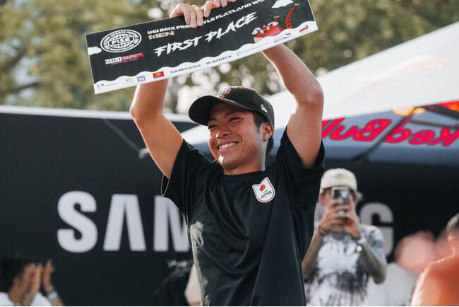 BMX・フラットランド荘司ゆう選手がアーバンスポーツの世界最高峰の大会『FISE Montpellier2024』にて優勝！2連覇を達成