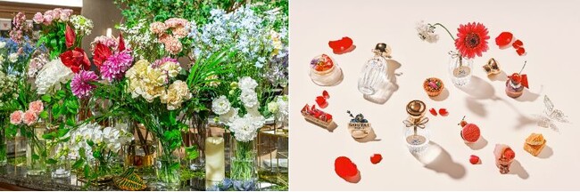 フレグランスメゾン〈グタール〉「プチシェリー ルージュ」のフレグランス体験イベントに装花ブランド＜スピン＞による「花マルシェ ～スピン×グタール×ストリングス～」が1日限定で開催