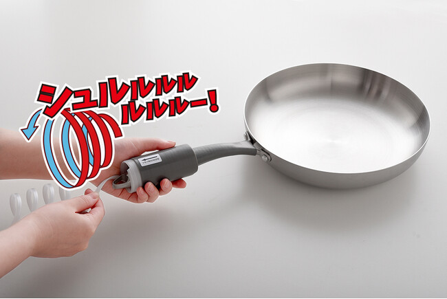 新感覚！引っ張るだけでハンドルに取り付け可能なグリップ