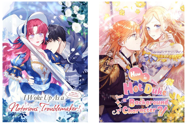 booklistaSTUDIOによるオリジナルwebtoonの海外配信第1弾として、人気ロマンスファンタジー2作品の英語版の展開を開始