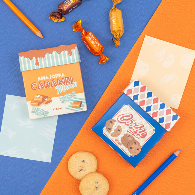 人気の「箱入りメモ」シリーズに新作登場！お菓子のパッケージを表現した「カラフルスイーツ」デザインを発売