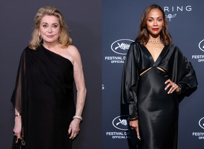 カトリーヌ・ドヌーヴとゾーイ・サルダナがポメラートのジュエリーをまといケリングとカンヌ国際映画祭共催の「ウーマン・イン・モーション」ディナーに登場
