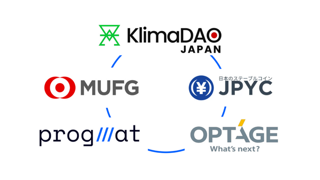 KlimaDAO JAPAN・JPYC・三菱UFJ信託銀行・Progmat・オプテージの協業による、国産ステーブルコインのデジタルカーボンクレジット決済活用に向けた共同検討開始について