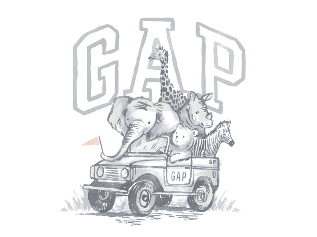 Gap、ベビー向けの「ブラナン サファリ」コレクションを5月21日に発売